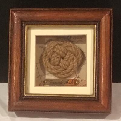 C - 388 Sailors Knot and Rope Shadow Box Lot  