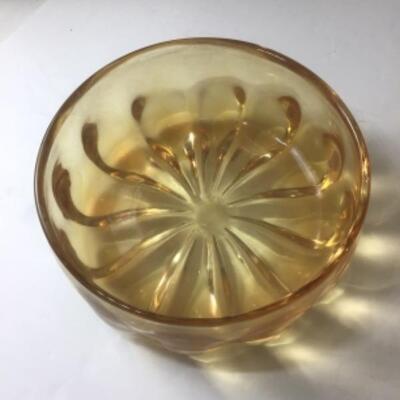 D - 416  Antique Amber Glass Lot 