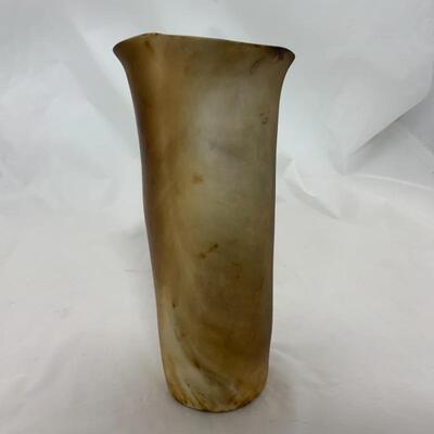 -179- Artist Signed | Sculpted Face Vase | LUND 1990