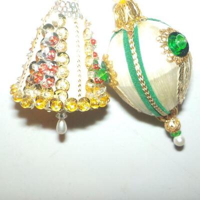 " 1940's Hand Made USA, Christmas Ornaments ".