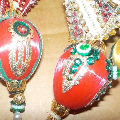 " 1940's Hand Made USA, Christmas Ornaments ".