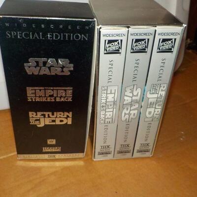 " Rare Star Wars Trilogy VHS/ Return of the Jedi/Stars Wars/ Empire Strikes Back.