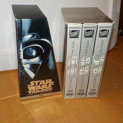 " Rare Star Wars Trilogy VHS/ Return of the Jedi/Stars Wars/ Empire Strikes Back.