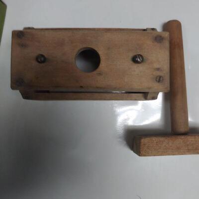 Antique butter press