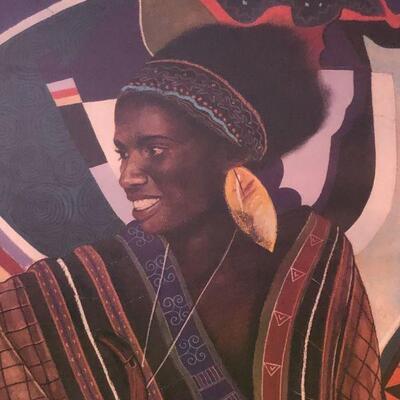 Nguni Pipe African Art Poster