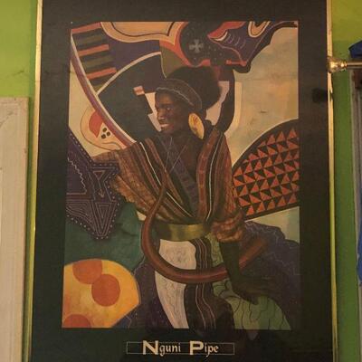 Nguni Pipe African Art Poster