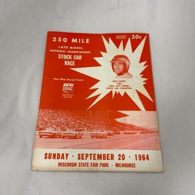 -184- 1960s Stock Car Race Programs | one NASCAR