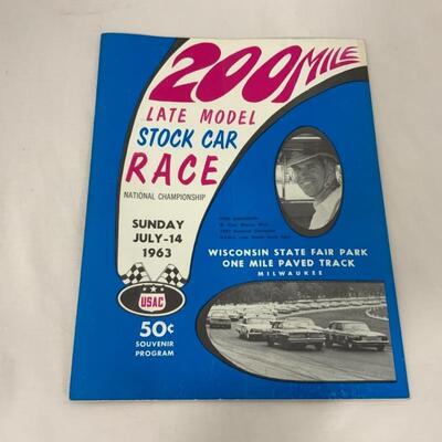 -184- 1960s Stock Car Race Programs | one NASCAR