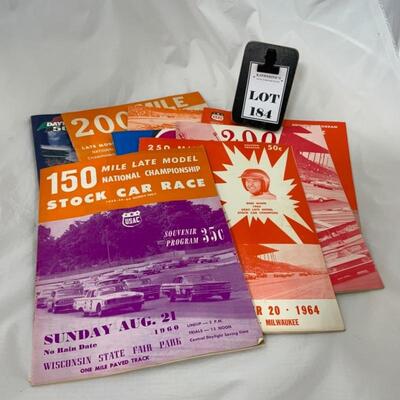 -184- 1960s Stock Car Race Programs | one NASCAR