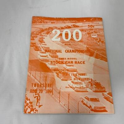 -184- 1960s Stock Car Race Programs | one NASCAR