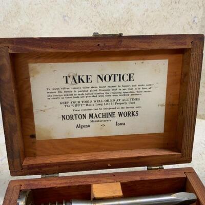 -185- Jiffy Steam Valve Reseater Set | Norton Machine Works | Algona, IA