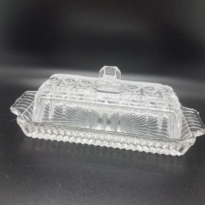 Lot #32 - Vintage Glass Butter Dish