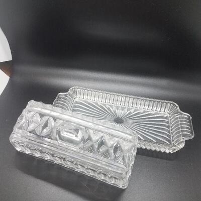 Lot #32 - Vintage Glass Butter Dish