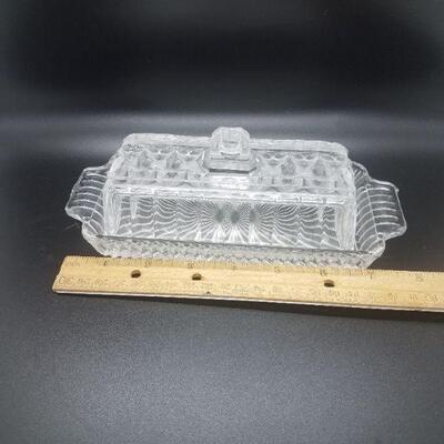 Lot #32 - Vintage Glass Butter Dish