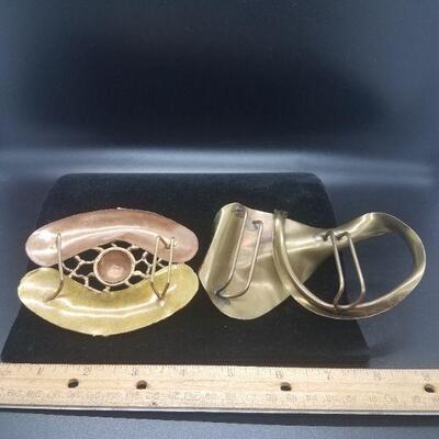 Lot #45 - Vintage metal scarf slides