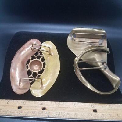 Lot #45 - Vintage metal scarf slides