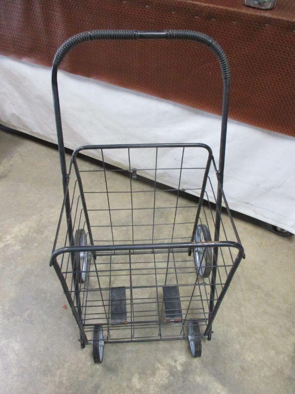 Lot 163 Folding Rolling Basket Cart