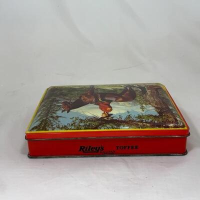 -199- VINTAGE | Rileyâ€™s Toffee Tins | Canadian Mountie | Halifax, England