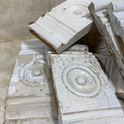 -201- ANTIQUE | Eight Wood Plinths | Architectural Salvage
