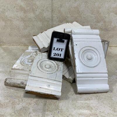 -201- ANTIQUE | Eight Wood Plinths | Architectural Salvage