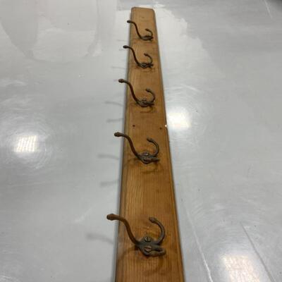 -211- FARM FRESH | ANTIQUE | Five Treble Hooks on Board