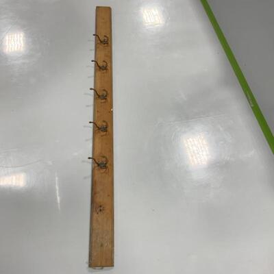 -211- FARM FRESH | ANTIQUE | Five Treble Hooks on Board