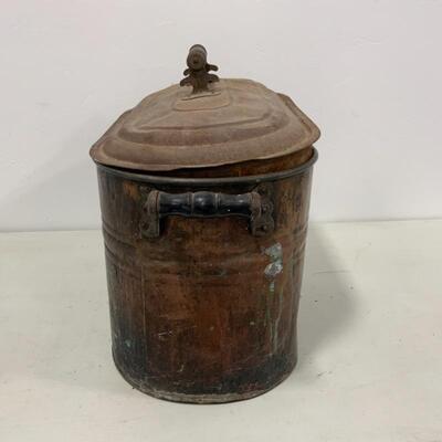 -216- VINTAGE | Cream City Copper Boiler with Lid