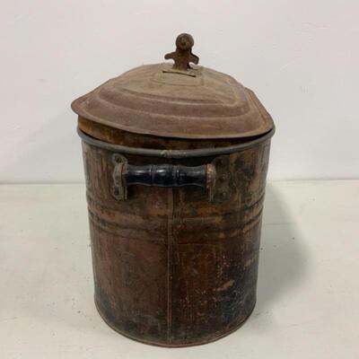 -216- VINTAGE | Cream City Copper Boiler with Lid