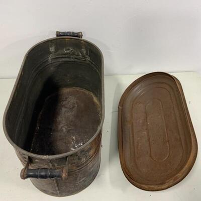 -216- VINTAGE | Cream City Copper Boiler with Lid