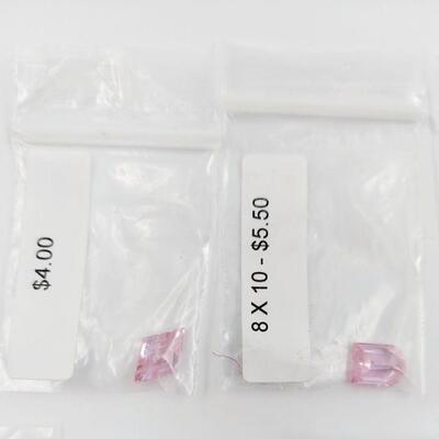 JEWELRY MAKING CZ CABS - PINK LOT 