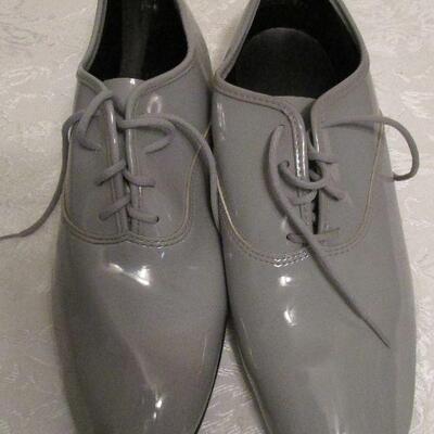 #5 After Six brand Gray Men's patent leather style Shoes 9W