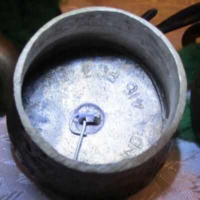 #6 Vintage Brass Bell set from Sarna, India