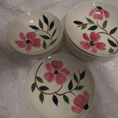 #22 Floral Bowls and plate