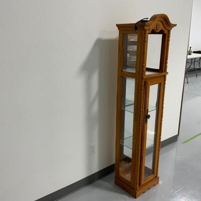 -222- Tall Converted Grandfather Clock Shelf
