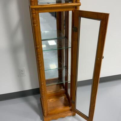 -222- Tall Converted Grandfather Clock Shelf