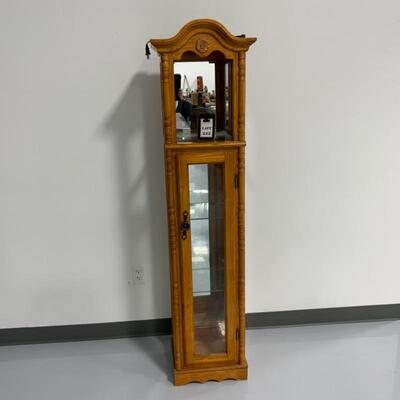 -222- Tall Converted Grandfather Clock Shelf