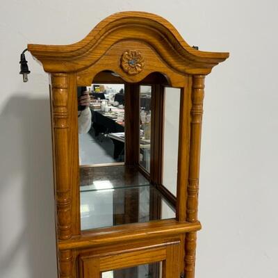 -222- Tall Converted Grandfather Clock Shelf