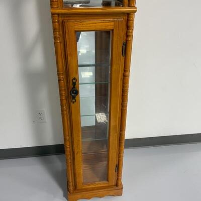 -222- Tall Converted Grandfather Clock Shelf