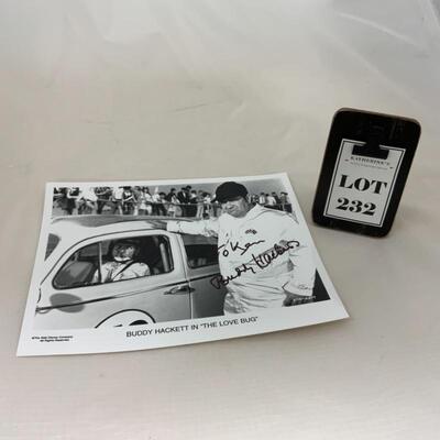 -232- AUTOGRAPH | Buddy Hackett | The Love Bug