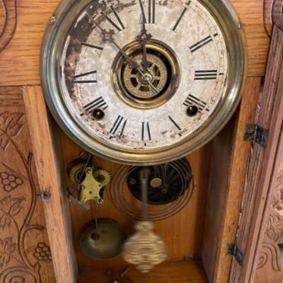 110 Antique Victorian Mantle Clock 