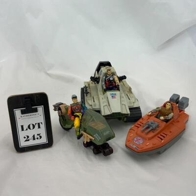 -245- GI Joe | 1986 Vehicles | Devilfish | LCV Recon Sled | Triple T