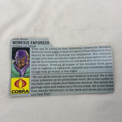-253- GI Joe | 1987 Cobra Nemesis Enforcer | COMPLETE 