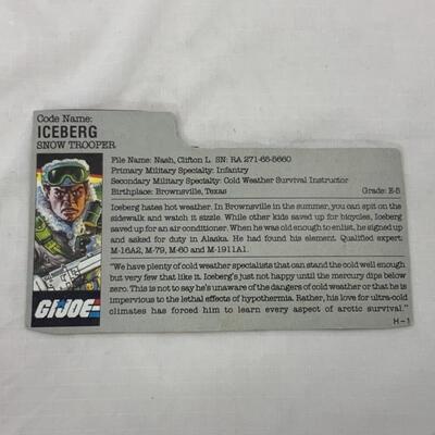 -256- GI Joe | 1986 Iceberg | Two Action Figures