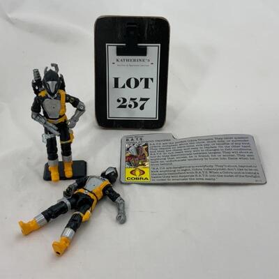 -257- GI Joe | 1986 Cobra B.A.T.S. | Missing Hand | Two Figures