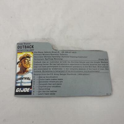 -261- GI Joe | 1988 Outback Action Figure