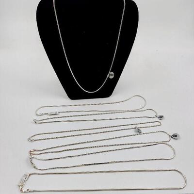 7 - .925 ITALY STAMPED NECKLACE BUNDLE #2
