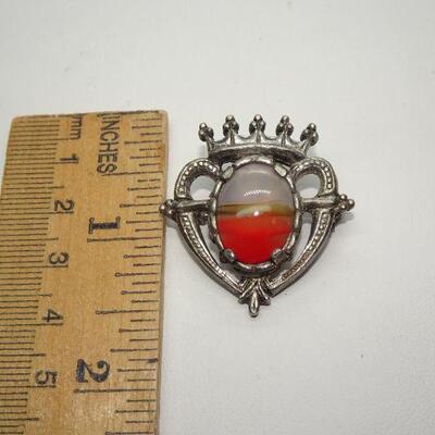 Vintage Miracle Brooch Celtic Brooch Heart Sweetheart (Miracle) 1960's 