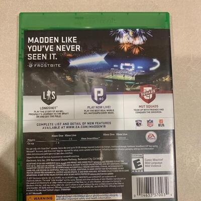 Madden 18 Tom Brady Xbox 1