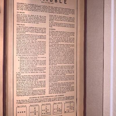 Vintage scrabble board game 