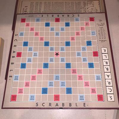 Vintage scrabble board game 